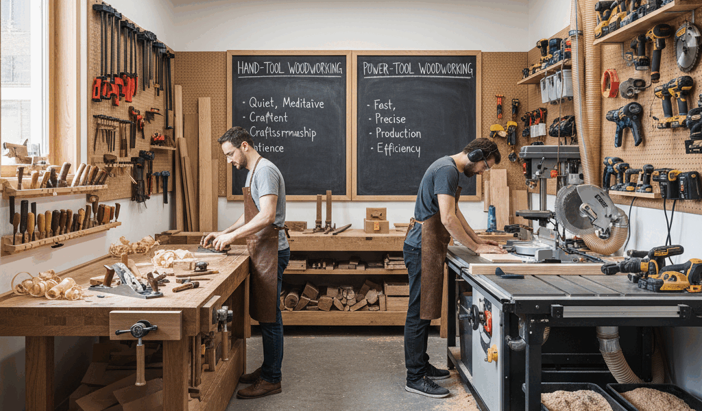 Hand Tools vs Power Tools: Two Approaches to Woodworking