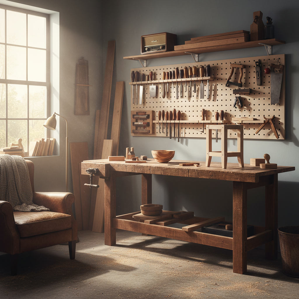 Well-organized workshop interior