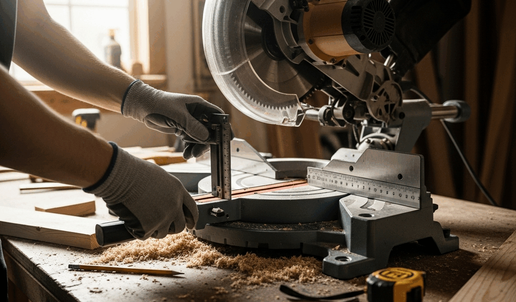 Professional photograph related to: Miter Saw Setup and Calibration — Get Perfect Cuts Every Time. H